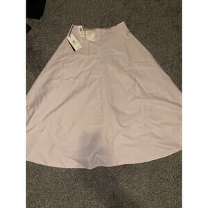 Aritzia babaton futurism skirt midi high rise matte pearl size 2 new